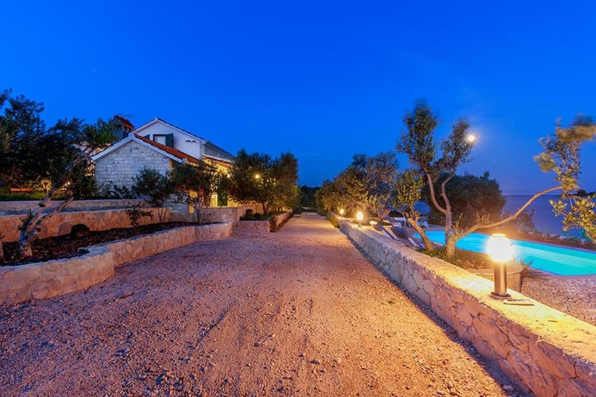Traditional Dalmatian Stone House By The Sea Okrug Gornji Exteriör bild